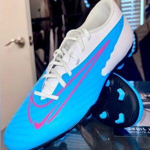 Nike Phantom GX Club MG Men’s Soccer Cleats Blue White - 9.5